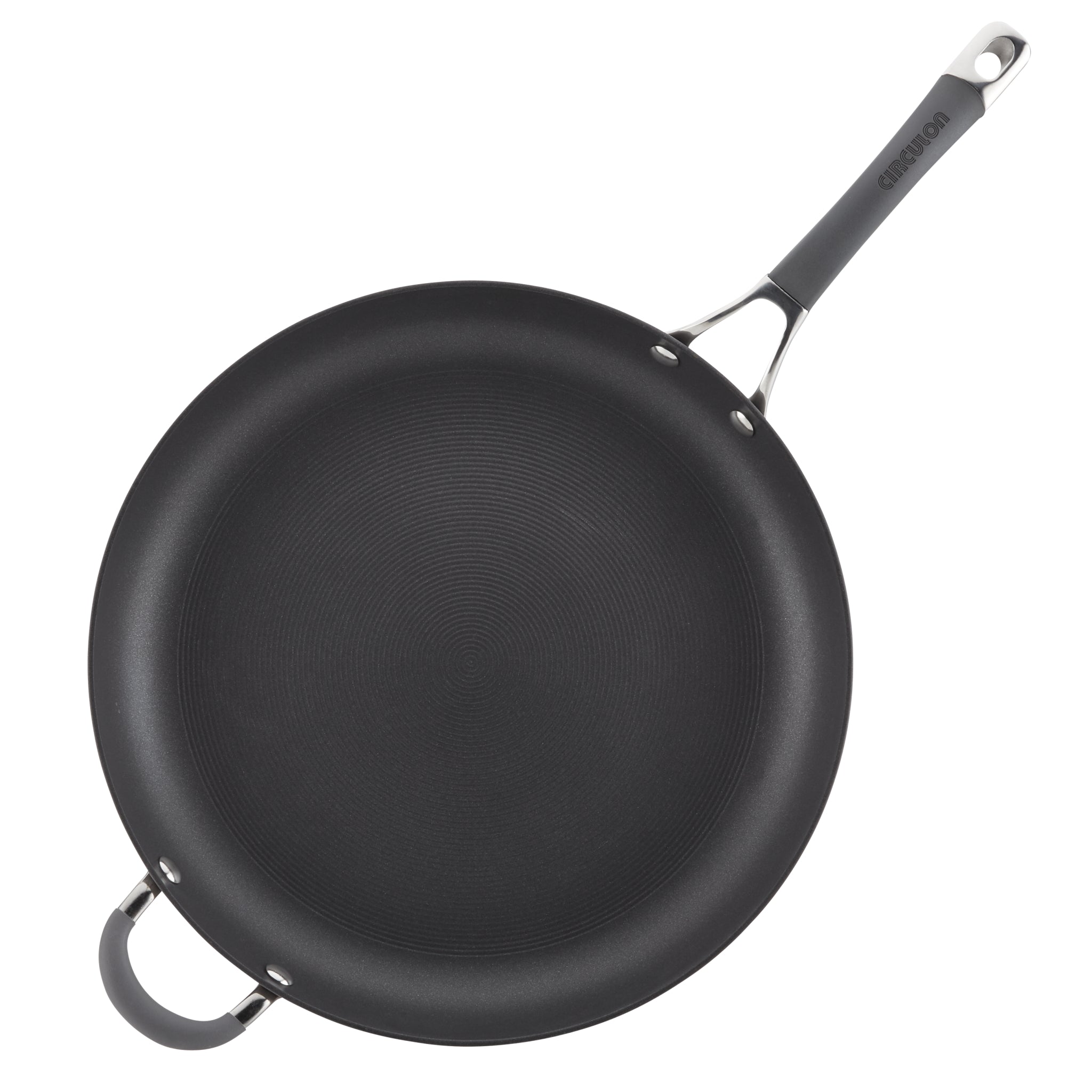 circulon-14-inch-hard-anodized-nonstick-frying-pan-with-helper-handle image 8