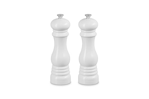 le-creuset-8-inch-salt-and-pepper-mill-set-white image 8