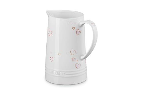 le-creuset-mon-coeur-collection-stoneware-signature-pitcher-1-6-qt-white-with-he image 5