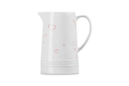 le-creuset-mon-coeur-collection-stoneware-signature-pitcher-1-6-qt-white-with-he image 6