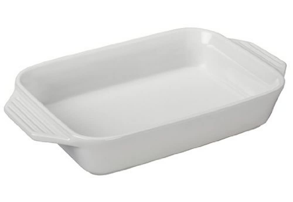 le-creuset-stoneware-rectangular-dish-3-15-qt-12-5-x-8-25-in-white image 1
