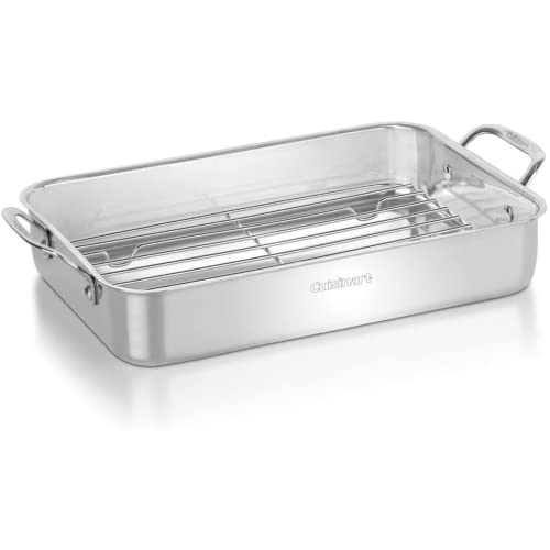 cuisinart-chef-s-classic-14-inch-lasagna-pan-with-stainless-steel-roasting-rack image 5