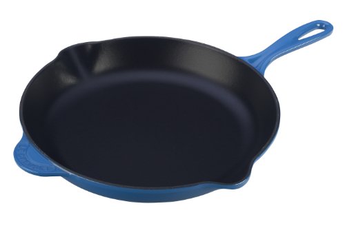 le-creuset-enameled-cast-iron-11-75-inch-skillet-with-iron-handle-cassis image 8