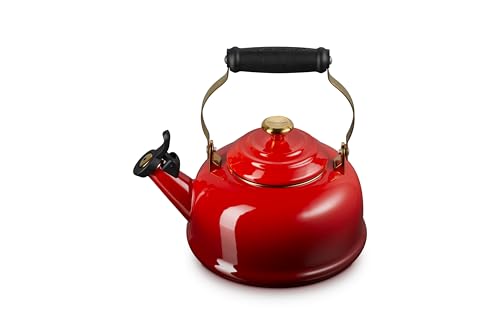 le-creuset-enamel-on-steel-whistling-tea-kettle-with-gold-finishes-1-7-qt-cerise image 7
