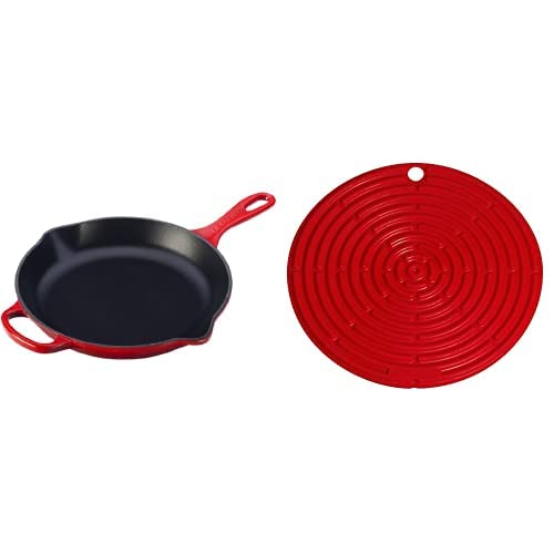 le-creuset-enameled-cast-iron-signature-iron-handle-skillet-11-75-2-3-8-qt-with- image 6