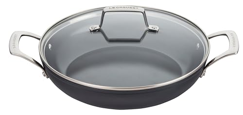 le-creuset-essential-non-stick-ceramic-shallow-braiser-with-glass-lid-3-5-qt image 8