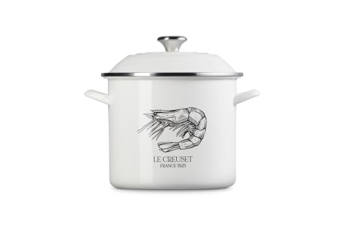 le-creuset-enamel-on-steel-traditional-shrimp-stockpot-10-qt-white image 8