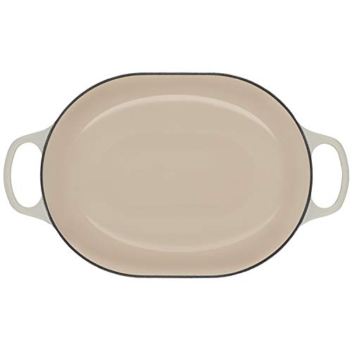 le-creuset-enameled-cast-iron-signature-oval-casserole-with-lid-3-75-qt-meringue image 8