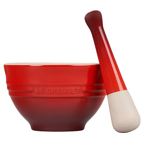 le-creuset-stoneware-mortar-and-pestle-set-10-oz-cerise image 6