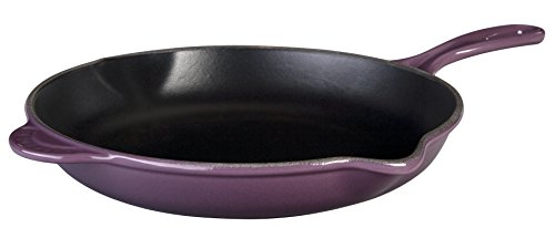 le-creuset-enameled-cast-iron-11-75-inch-skillet-with-iron-handle-cassis image 6