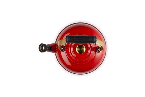 le-creuset-enamel-on-steel-whistling-tea-kettle-with-gold-finishes-1-7-qt-cerise image 8
