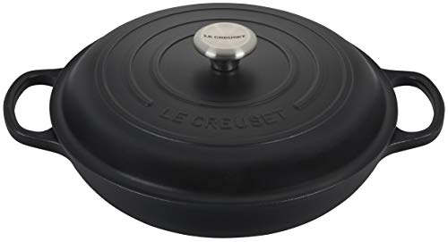 le-creuset-enameled-cast-iron-signature-braiser-3-5-qt-licorice image 8
