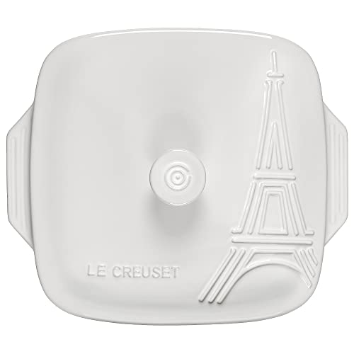 le-creuset-eiffel-tower-stoneware-covered-square-casserole-2-5-qt-9-white image 8