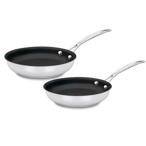 cuisinart-chef-s-classic-stainless-steel-non-stick-skillet-set-9-11 image 2