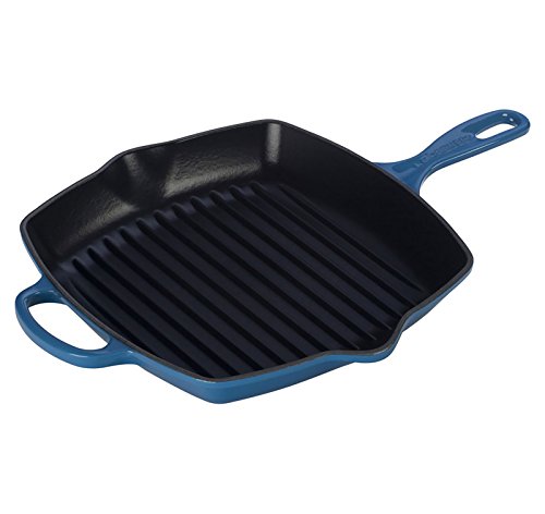 le-creuset-cast-iron-panini-press-square-skillet-grill-set-10-25-marseille image 5