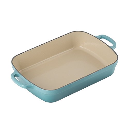 le-creuset-enameled-cast-iron-signature-rectangular-roaster-5-25-qt-meringue image 6