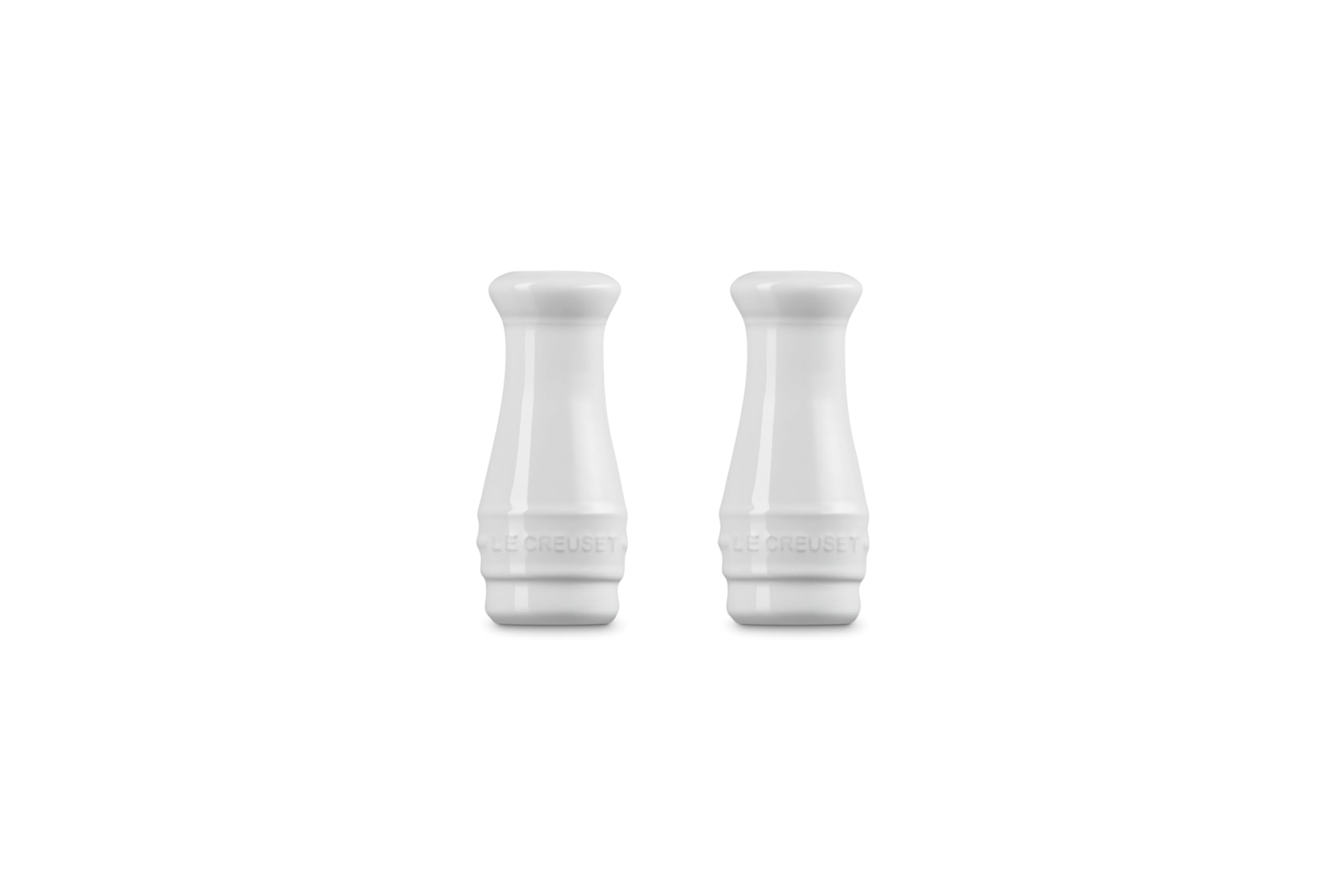le-creuset-salt-and-pepper-shaker-set-of-2-white image 3