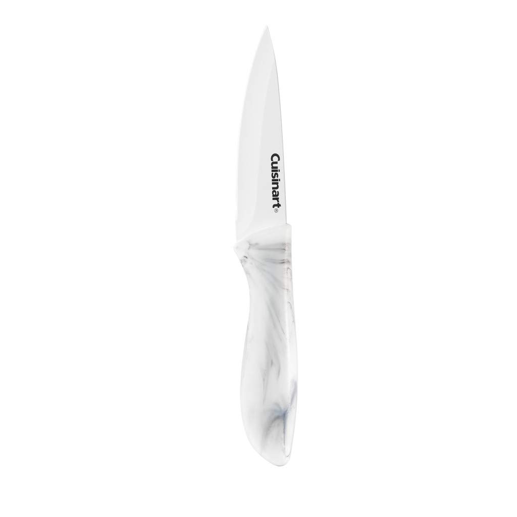 cuisinart-advantage-7-piece-faux-marble-cutting-board-knife-set-white-black image 5