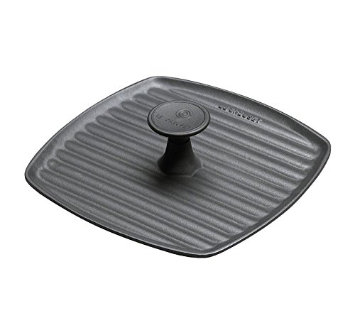 le-creuset-cast-iron-panini-press-square-skillet-grill-set-10-25-marseille image 6