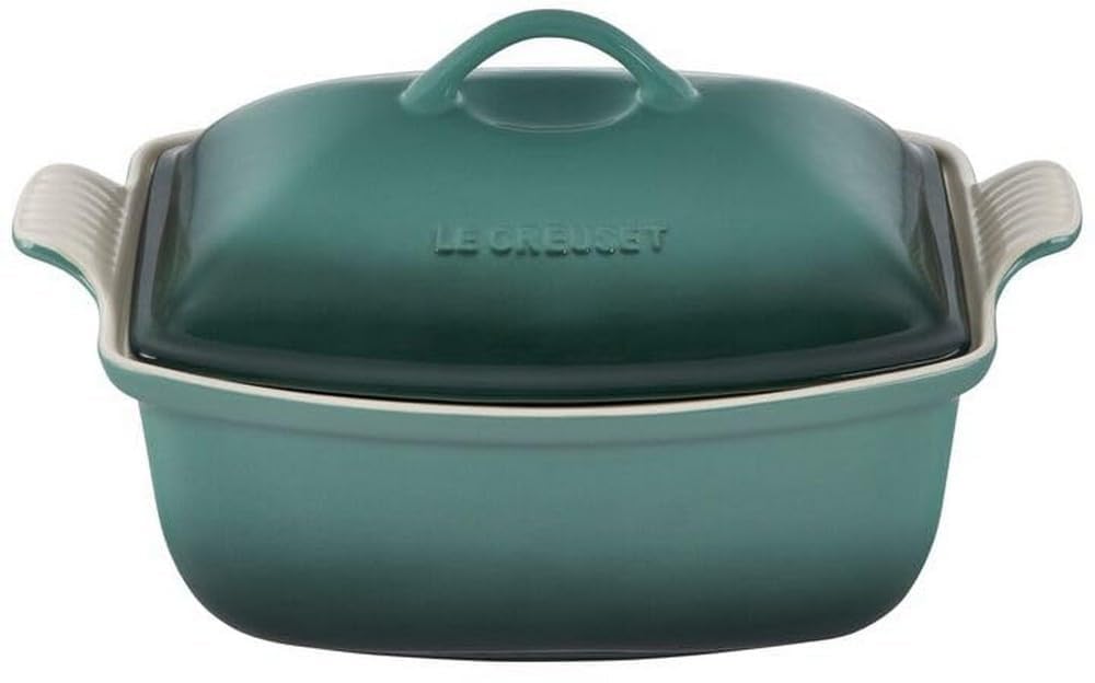 le-creuset-heritage-stoneware-deep-baker-with-lid-4-5-qt-white image 8