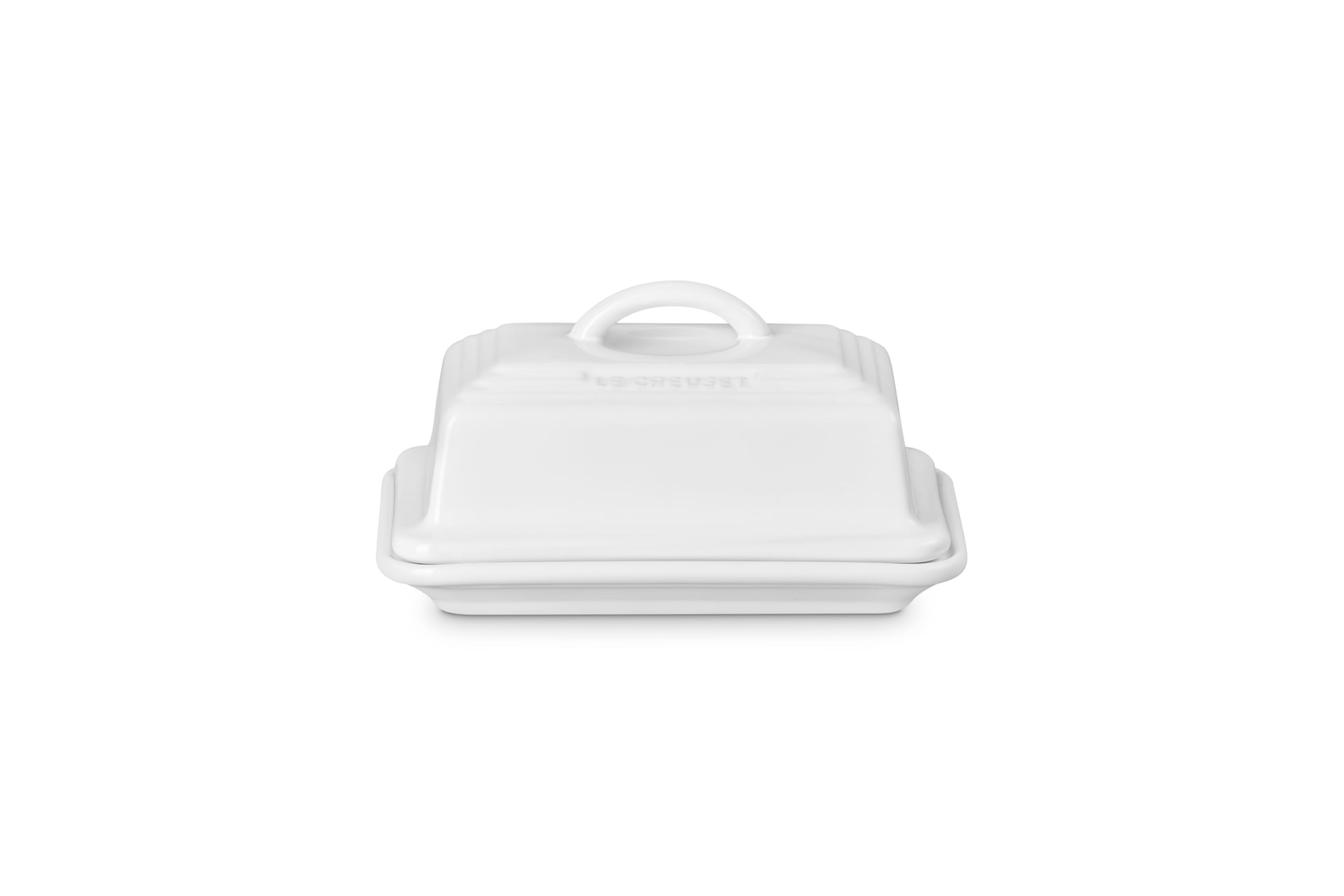 le-creuset-stoneware-european-butter-dish-white image 4
