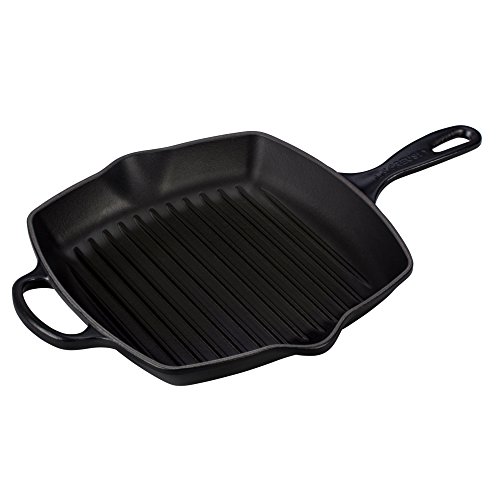le-creuset-signature-enameled-cast-iron-square-skillet-grill-10-25-licorice image 4