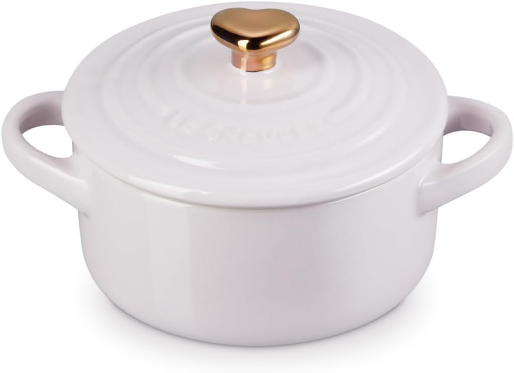 le-creuset-stoneware-mini-round-cocotte-8oz-shallot-with-gold-heart-knob-pack-of image 1