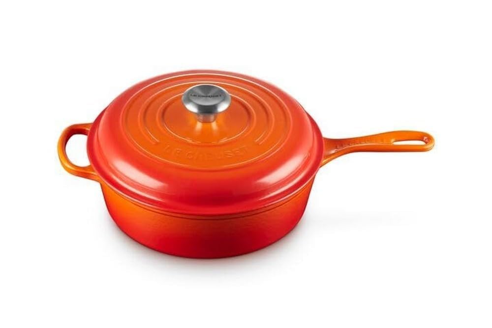 le-creuset-enameled-cast-iron-signature-cassadou-3-75-qt-flame image 1