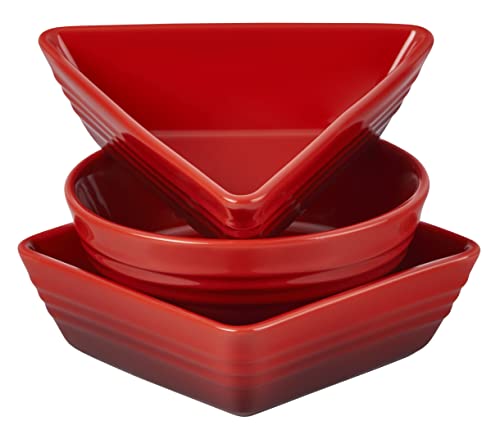 le-creuset-stoneware-tapas-dishes-set-of-3-cerise image 7