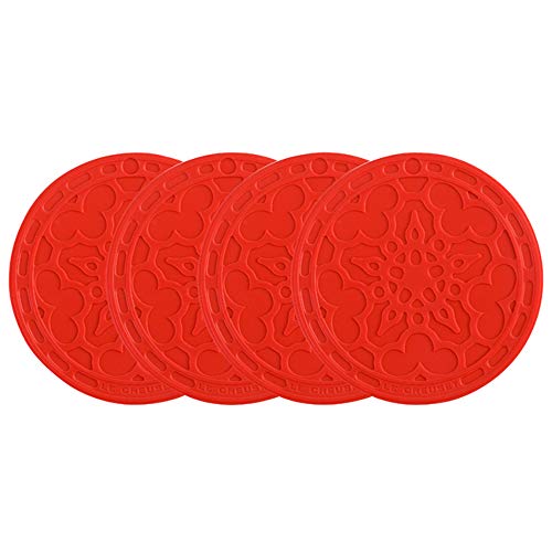 le-creuset-silicone-french-coasters-set-of-4-4-inch-white image 7