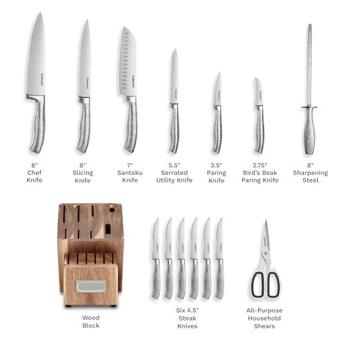 cuisinart-classic-15-piece-stainless-steel-soft-hammer-cutlery-block-set image 7