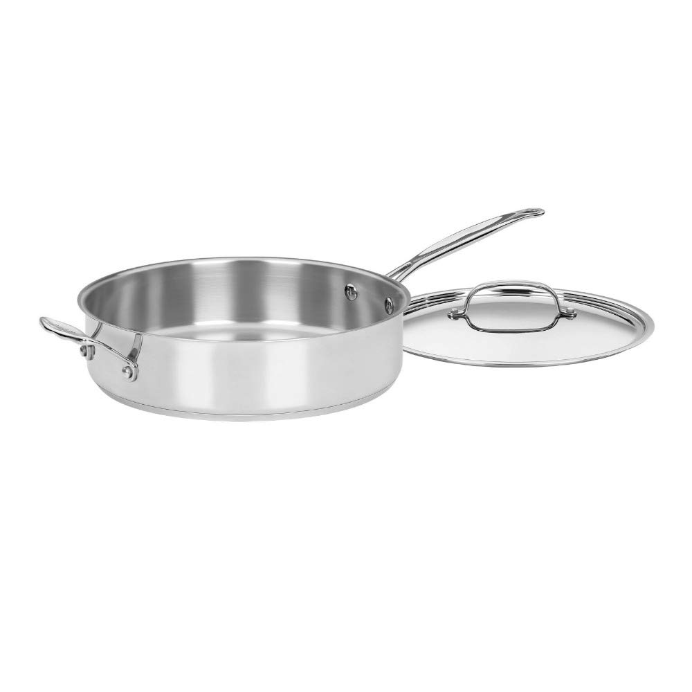 cuisinart-5-5-quart-saut-pan-with-cover-stainless-steel-induction-ready image 1