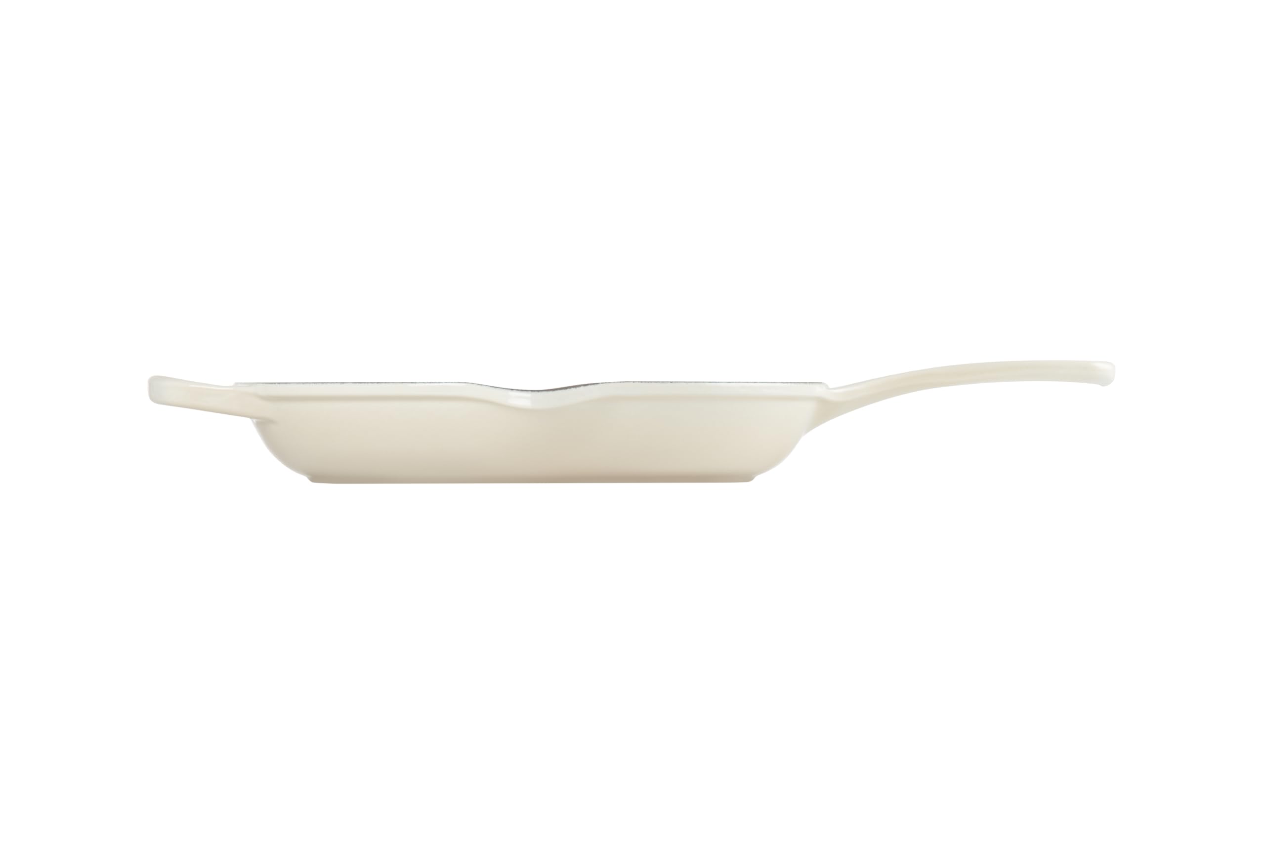 le-creuset-enameled-cast-iron-signature-iron-handle-skillet-10-25-meringue image 3