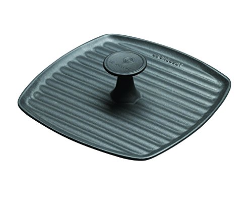 le-creuset-enameled-cast-iron-panini-press-9-inch-licorice image 2