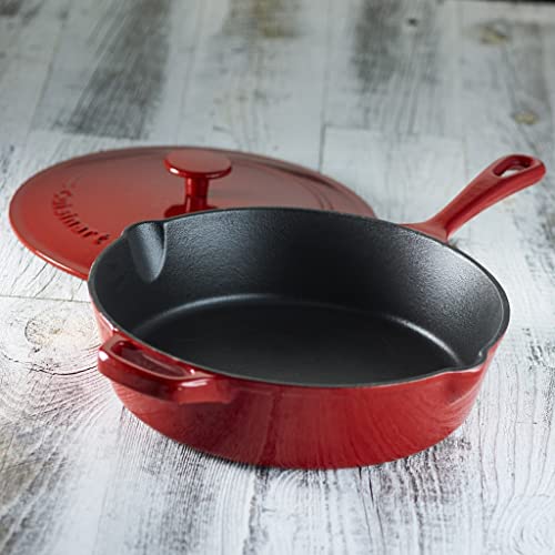 cuisinart-chef-s-classic-enameled-cast-iron-12-inch-chicken-fryer-with-lid-4-5-q image 7