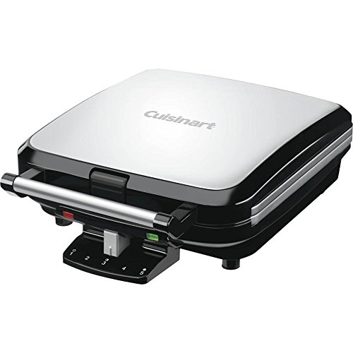 cuisinart-4-slice-belgian-waffle-maker-stainless-steel-black-waf-150p1 image 3