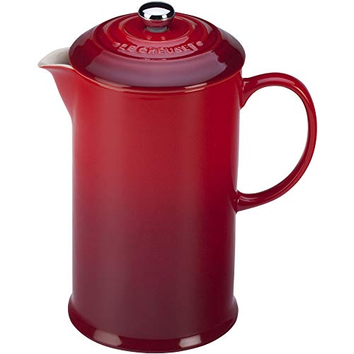 le-creuset-stoneware-french-press-34-oz-cerise image 5