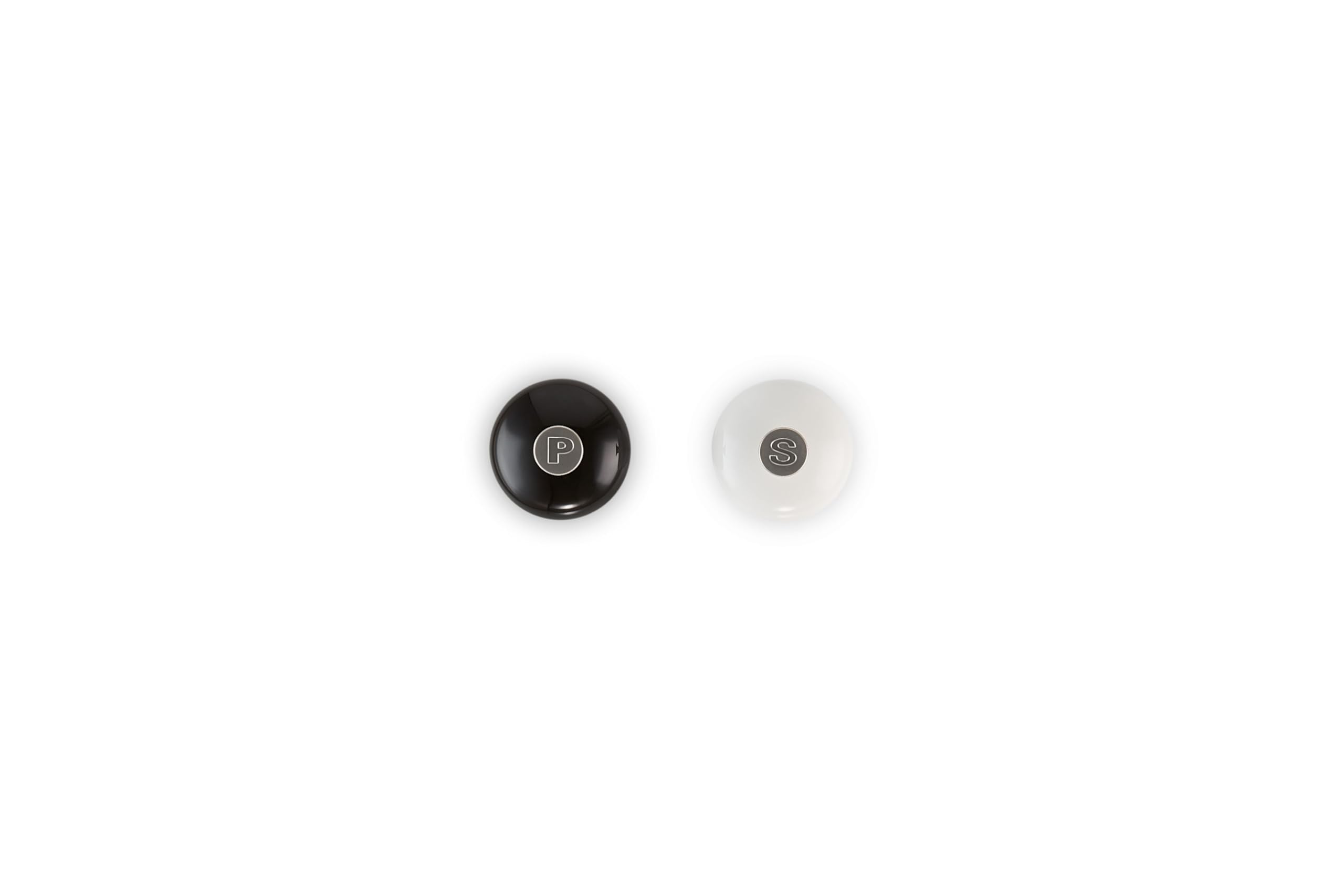 le-creuset-8-inch-salt-and-pepper-mill-set-black-white image 4
