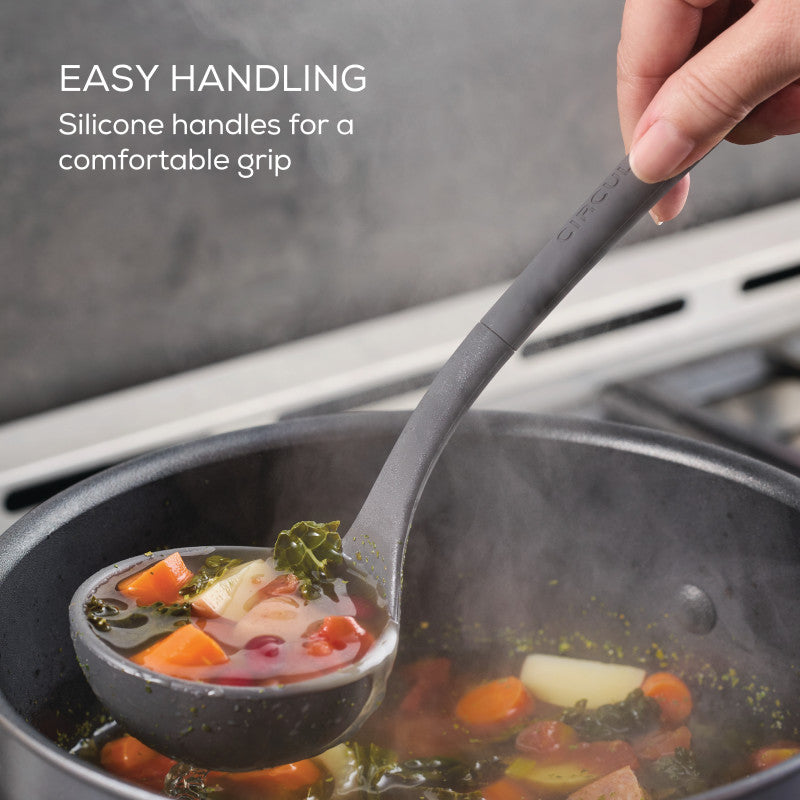 circulon-4-piece-silicone-tools-set-with-ladle-spoon-slotted-spoon-turner image 5