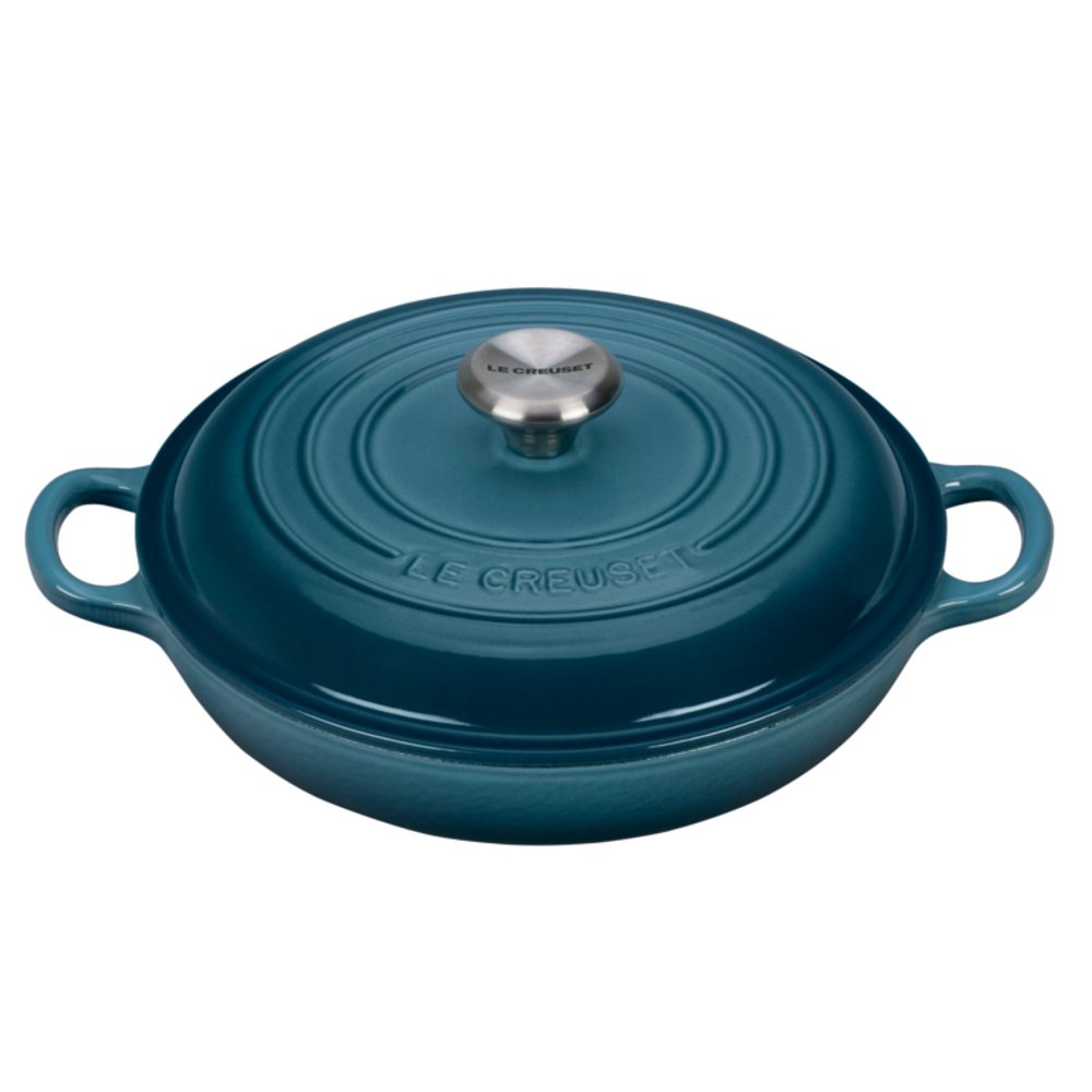 le-creuset-enameled-cast-iron-signature-braiser-1-5-qt-cerise image 2
