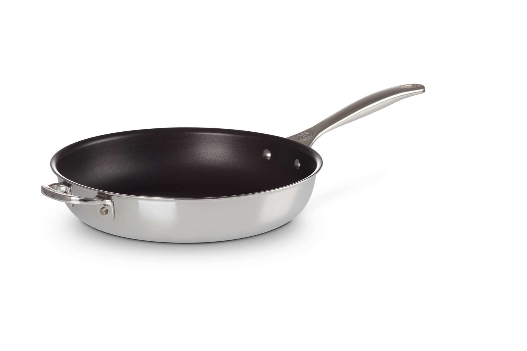 le-creuset-ssp2500-28-tri-ply-stainless-steel-nonstick-deep-fry-pan-with-helper- image 1