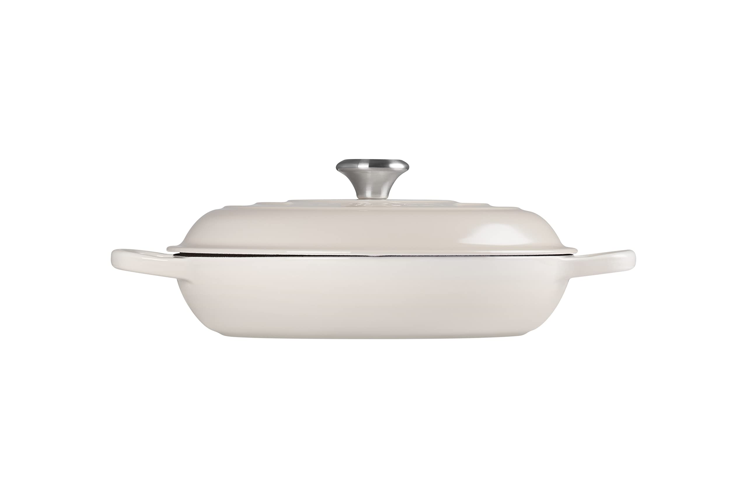 le-creuset-enameled-cast-iron-signature-braiser-3-5-qt-meringue image 3