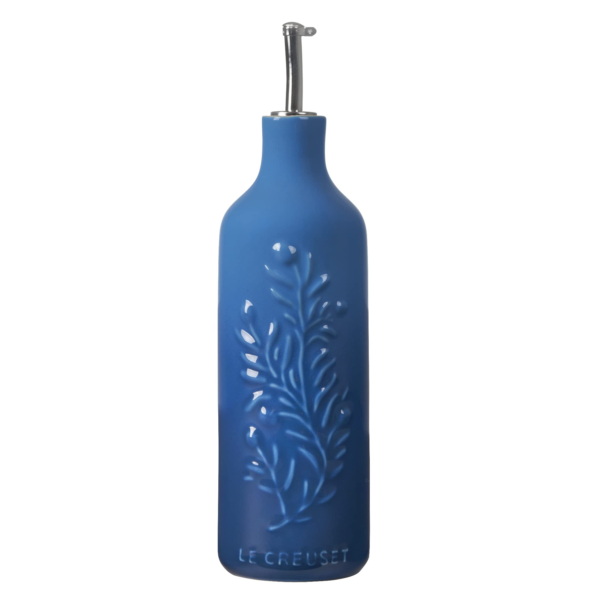 le-creuset-olive-branch-collection-stoneware-oil-cruet-9-inch-marseille image 2