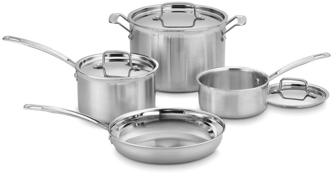 cuisinart-mcp-7np1-multiclad-pro-triple-ply-7-piece-cookware-set image 1