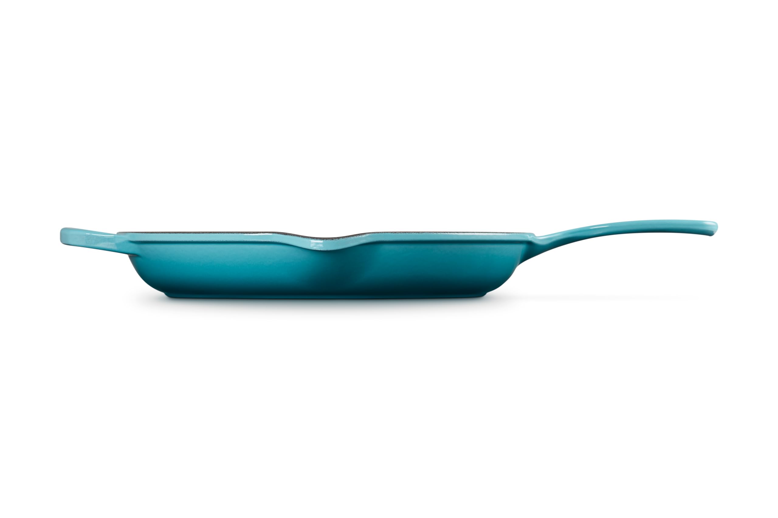 le-creuset-signature-iron-handle-skillet-11-75-inch-enameled-cast-iron-caribbean image 3