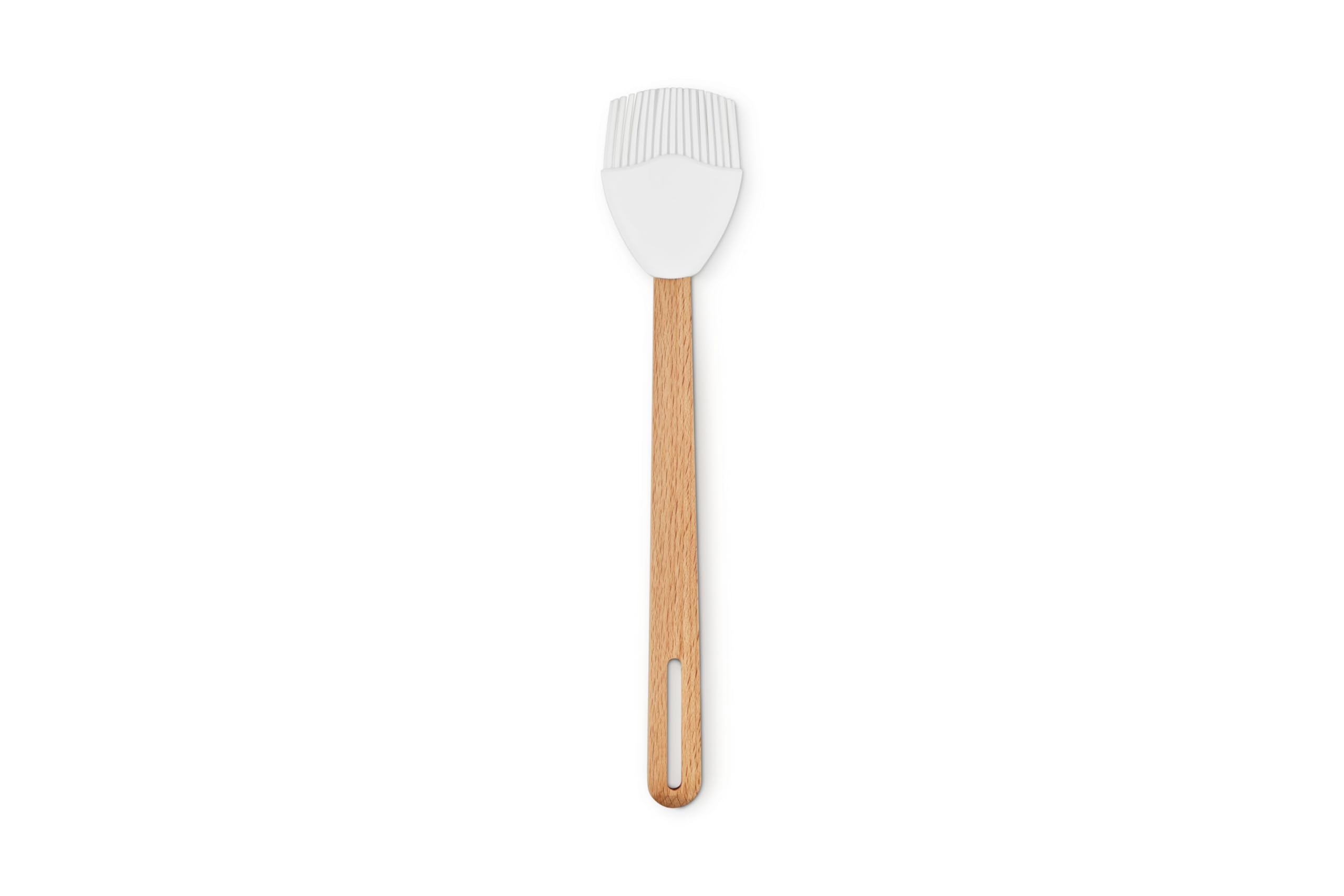 le-creuset-silicone-signature-basting-brush-white image 1