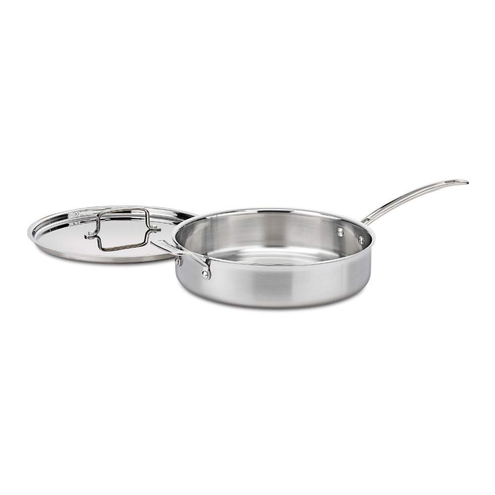 cuisinart-mcp33-30hn-multiclad-pro-5-5-quart-saut-pan-with-lid image 1