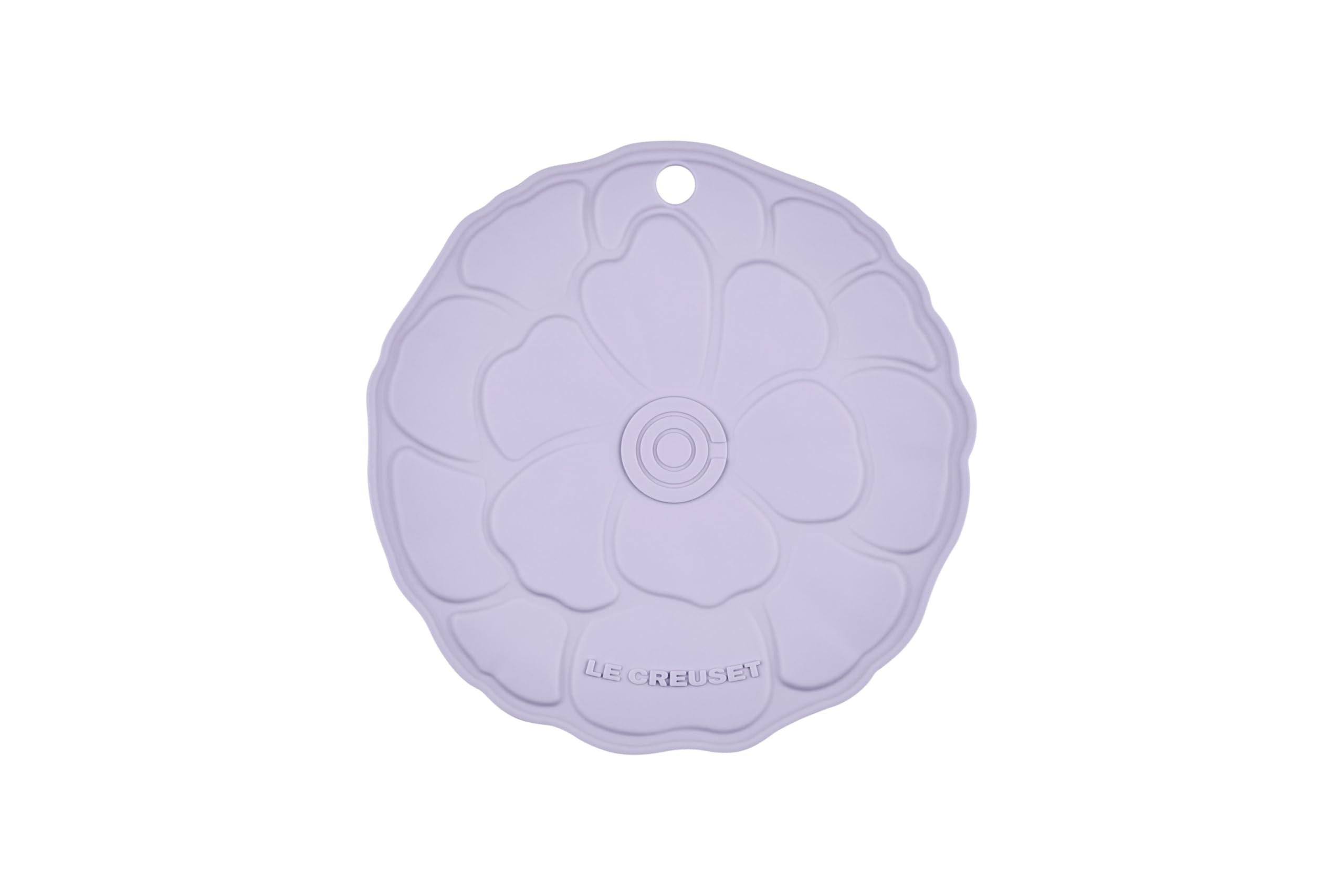 le-creuset-silicone-petal-trivet-8-inch-peche image 4