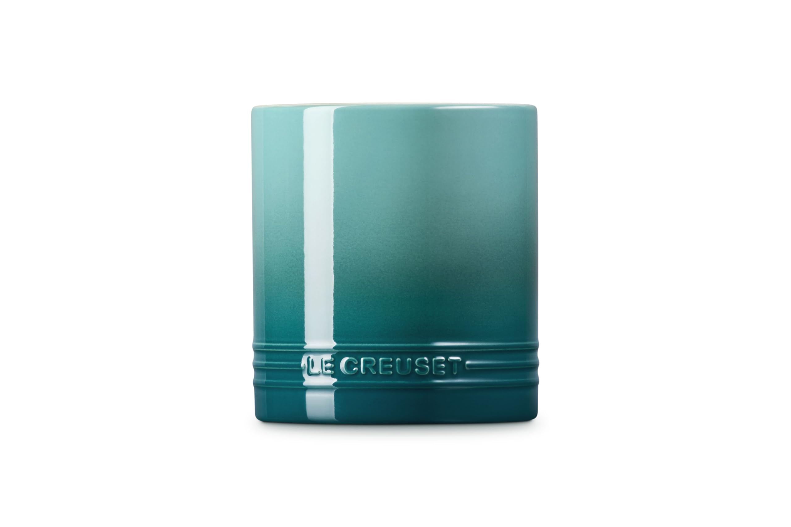 le-creuset-signature-straight-wall-stoneware-utensil-crock-1-qt-riviera image 3