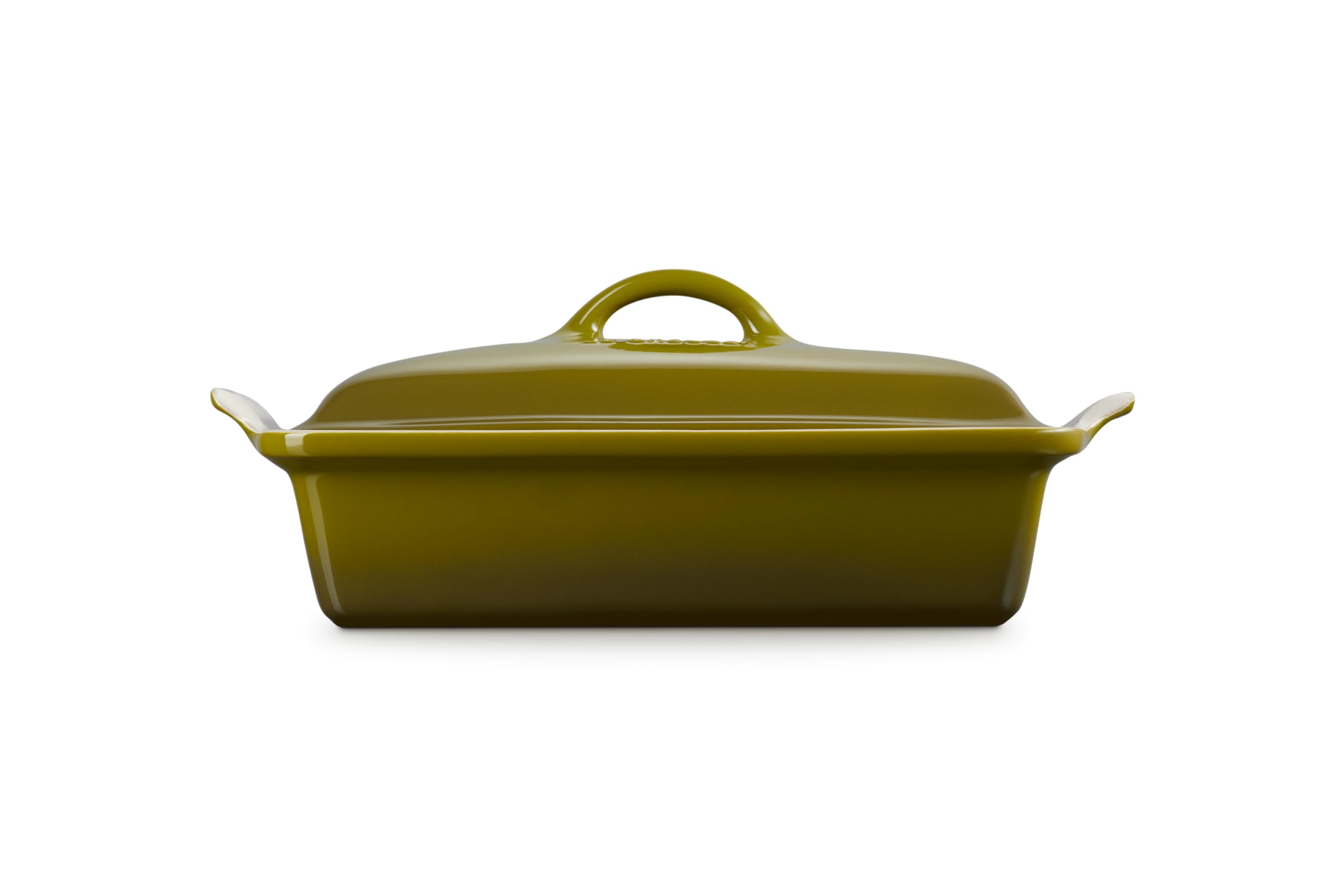 le-creuset-stoneware-heritage-rectangular-covered-casserole-4-qt-olive image 4